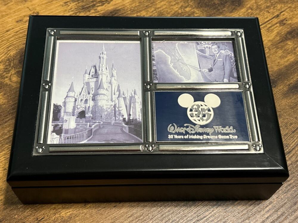 Walt Disney World 2005 Picture Photo Frame Keepsake Jewelry Box Limited Edition